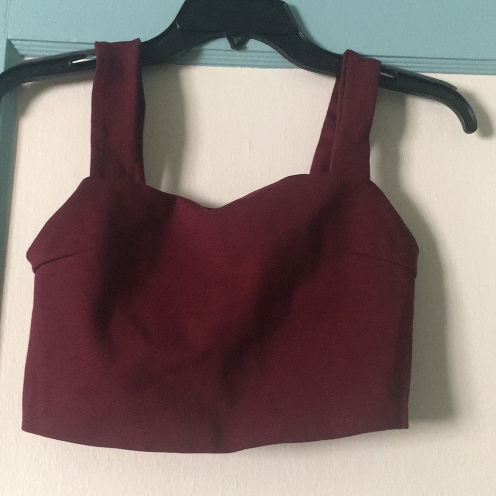 Red crop top from urban Outfitters